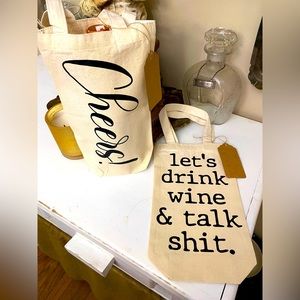 Canvas drink tote